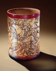 Vessel with mythological scene, Guatemala